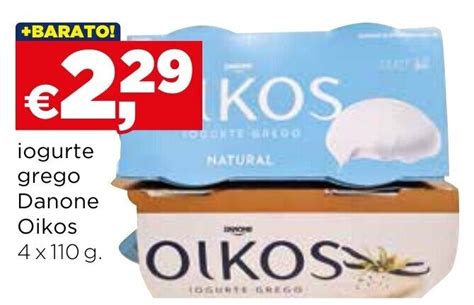 Promoção Iogurte Grego Danone Oikos 4x110g em Bolama