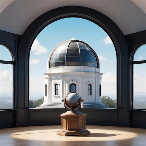Premium Photo Art In The Observatory Mockup Design Customization
