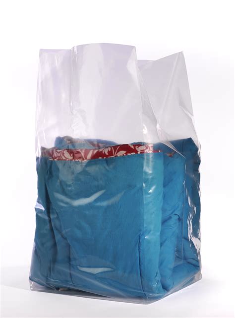 Clear Gusseted Poly Bags 20 X 20 X 48 X 2 Mil 20 In Gusset