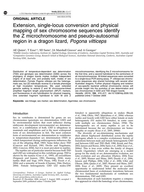 Pdf Extension Single Locus Conversion And Physical Mapping Of Sex Chromosome Sequences