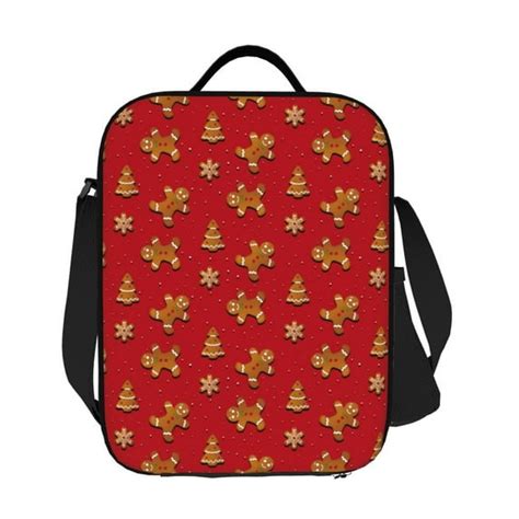 Ratiio Gingerbread Man Print Lunch Box - Reusable Lunch Bag Men Adult ...
