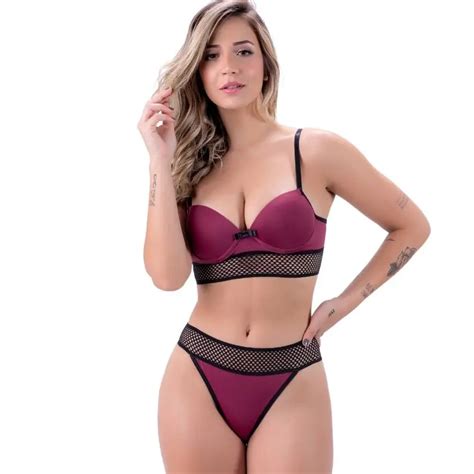 Conjunto Feminino Lingerie Sexy Frete Gratis Langerie Suti Sutian Sensual Calcinha Bojo