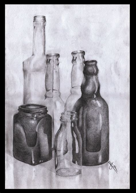 life bottles  life drawing  life art sketches