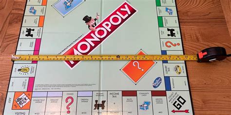 Monopoly Game Board Dimensions