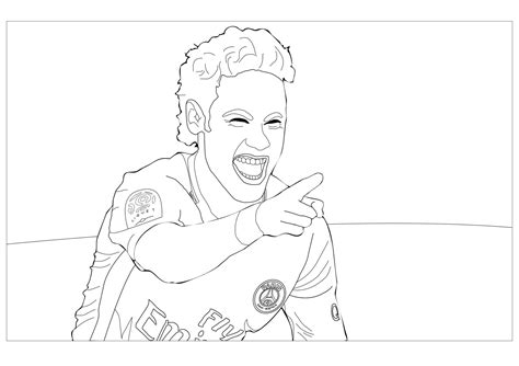 Desenhos De Neymar Para Colorir Braincp