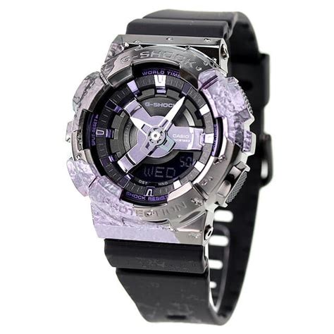 New G SHOCK Quartz GM S114GEM 1A2 Unisex Casio Casio Black Purple