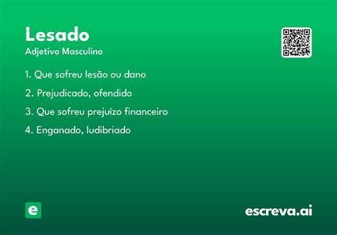 O Que Significa Lesado - Lesado - Significado e Sinônimo - escreva.ai