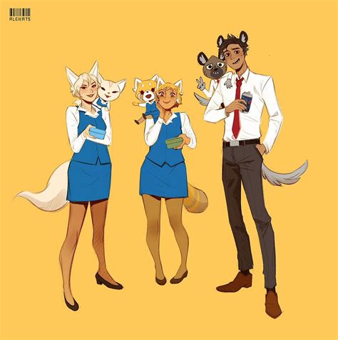 Aggretsuko Human Anime Furry Kawaii Drawings Bleach Anime