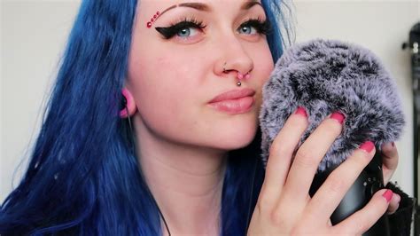 ASMR Fluffy Mic Brushing Chewing Gum YouTube