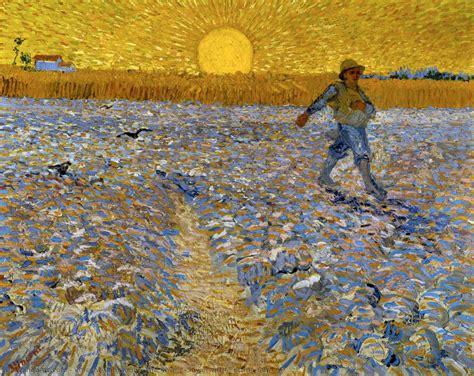 Artwork Replica The Sower Sower With Setting Sun By Vincent Van Gogh