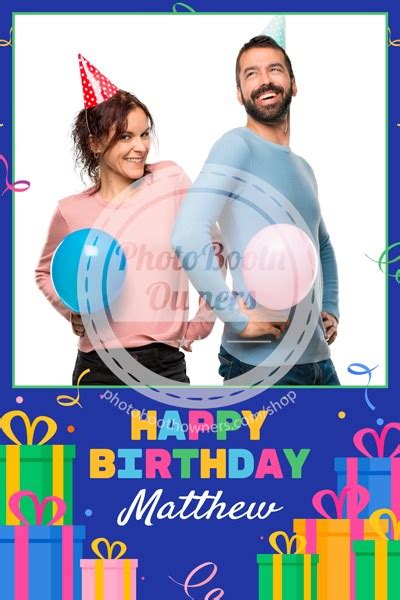 Ted Celebration Portrait Ipad Photo Booth Template