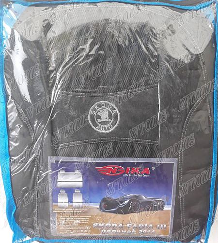 Купить Авто чехлы Skoda Fabia III 2015- (з/сп цельная) Nika, цена 1930 ...