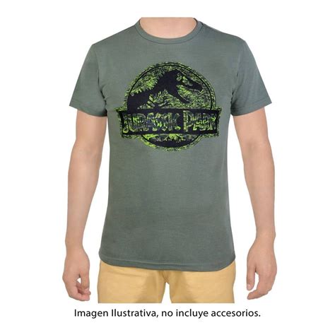 Playera Jurassic World Talla 16 EG Logo Verde Walmart