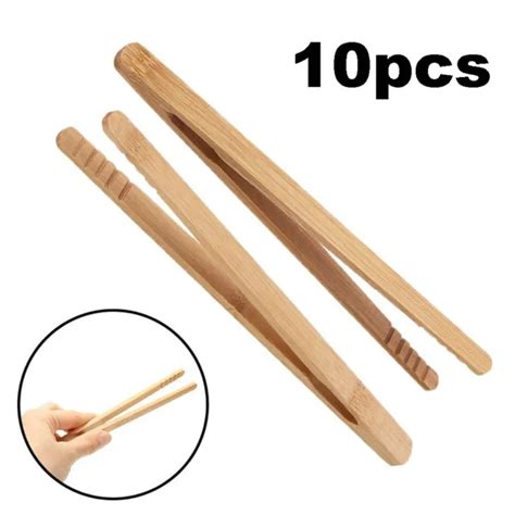 ENSEMBLE DE 10 Pinces En Bois En Bambou Pratiques Et Fonctionnelles