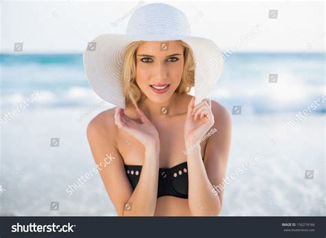 Happy Sexy Blonde Elegant Bikini Wearing Stock Photo 156274166 Shutterstock