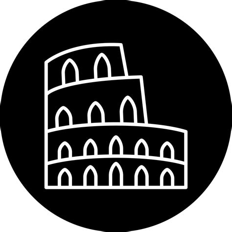 Colosseum Vector Icon Style 22545074 Vector Art At Vecteezy