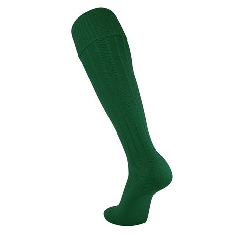 Tck Tck European Style Solid Soccer Socks In Nylon M Dark Green