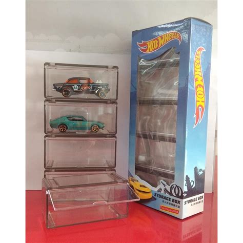 Jual PROMO TERMURAH Hot Wheels Original STORAGE BOX Acrylic Display Case Hotwheels HW Mobil
