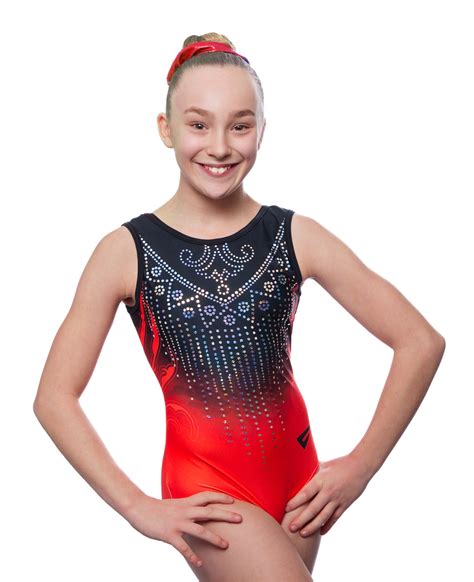 Kali Red Sleeveless Girls Gymnastics Leotard Velocity Pro Sport