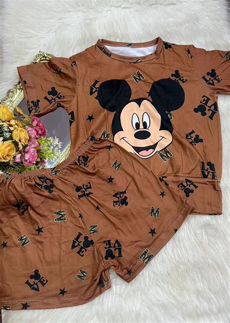 PIJAMA FEMININO ADULTO SUED 627 MARRON M Império Lingerie