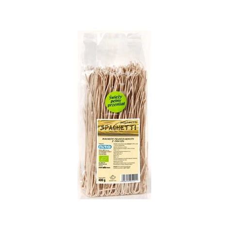 MAKARON ORKISZOWY RAZOWY SPAGHETTI BIO 400 G NIRO JaglankaDelikatesy Pl