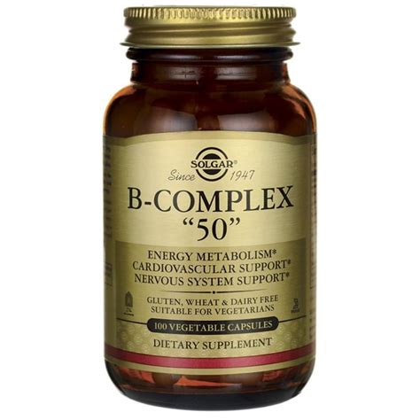 Solgar B-Complex "50" 100 Veg Caps - Walmart.com