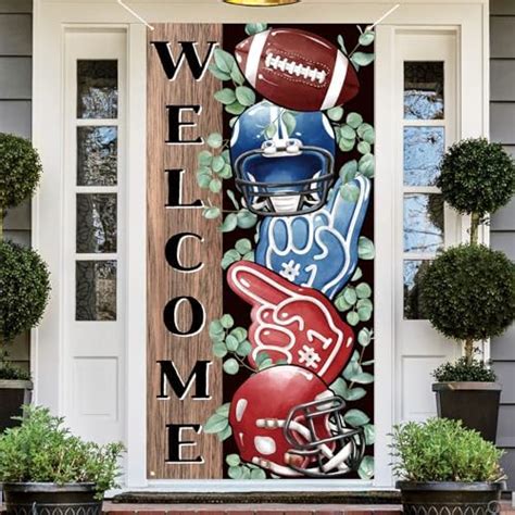 Amazon American Football Door Cover Football Photo Backdrop