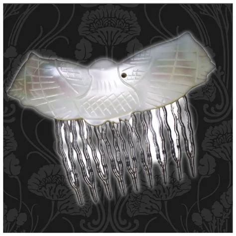 Mother Of Pearl Rainbow Shell Hair Comb VFG Ruby Lane