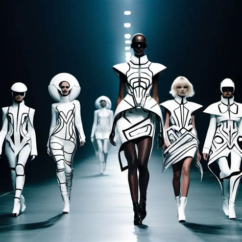 Futuristic Dark Runway Fashion Show | MUSE AI