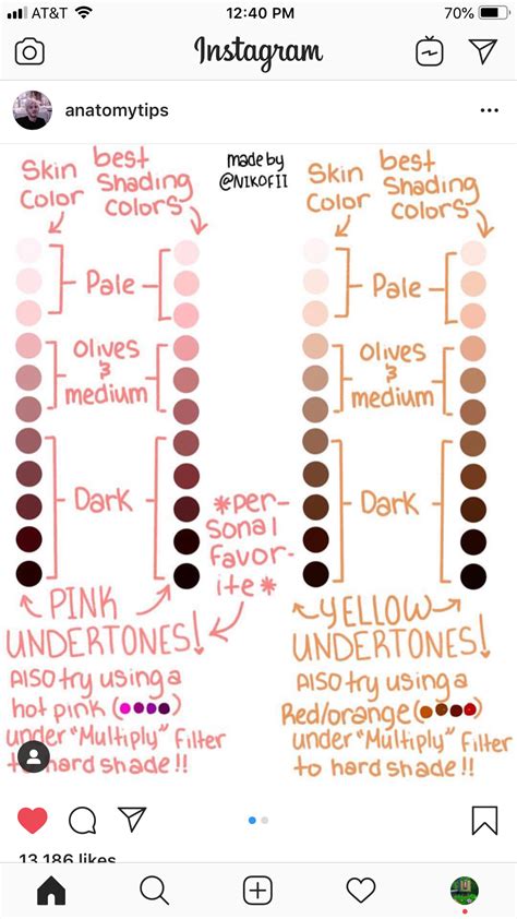 Skin Tones Nude Makeup Procreate Color Palette Bundle Etsy Australia Artofit
