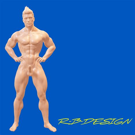 Archivo D X NUDE ULTRA REALISTA EROTICO SEXY MUSCULAR BOY MAN WITH LONG HARD DICK COCK AND