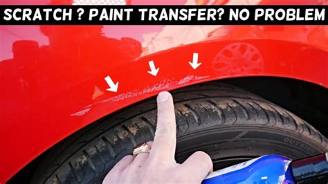 HOW TO REMOVE PAINT OR SCRATCH FROM CAR BUMPER FENDER DOOR YouTube