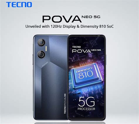 Tecno Pova Neo 5g Unveiled Flaunting A Dimensity 810 Soc Colossal