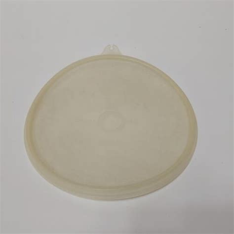 Vintage 1954 Tupperware Sheer Tupper Seal Replacement Lid 228 4 Millionaire Line Ebay