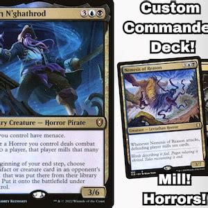 Mtg Commander Deck Edh Deck Captain N Ghathrod Magic Cards Custom