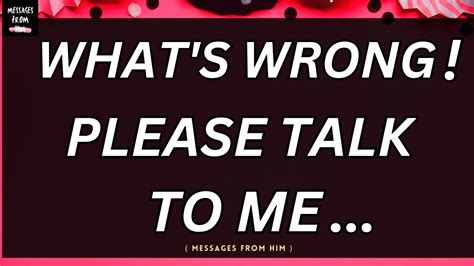 DM Love Letter WHAT S WRONG PLEASE TALK TO ME BABE September YouTube