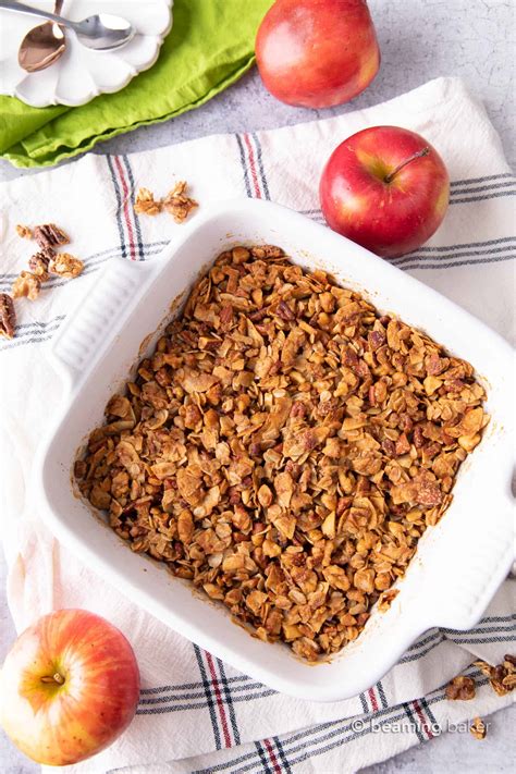 Healthy Easy Apple Crisp Recipe Beaming Baker