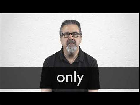 ONLY definition and meaning | Collins English Dictionary
