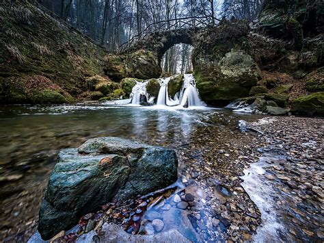 Images Gratuites Paysage Arbre Eau La Nature Roche Cascade