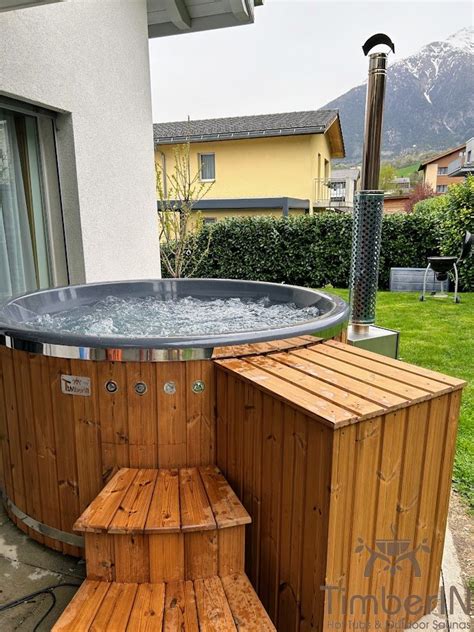 Badefass Hot Tube Whirlpool Mit Holzofen TimberIN Rojal Gerhard Glis Switzerland