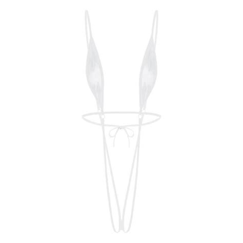 Iixpin Micro Bikini Sexy Ficelle Femme Coquin Hot Body String Dos Nu Maillot De Bain Transparent