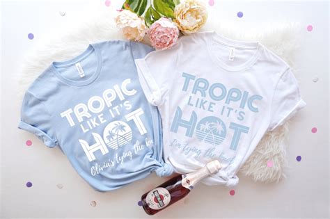 Tropic Like It S Hot Bachelorette Party Shirts Tropical Etsy