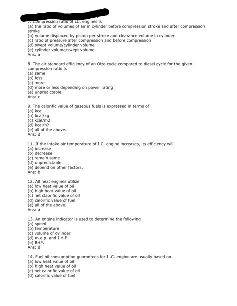 SOLUTION: Mechanical engineering engines important questions with ...
