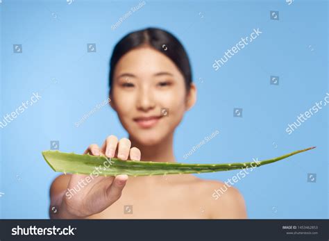 Beautiful Woman Asian Appearance Naked Shoulders Stock Photo Shutterstock