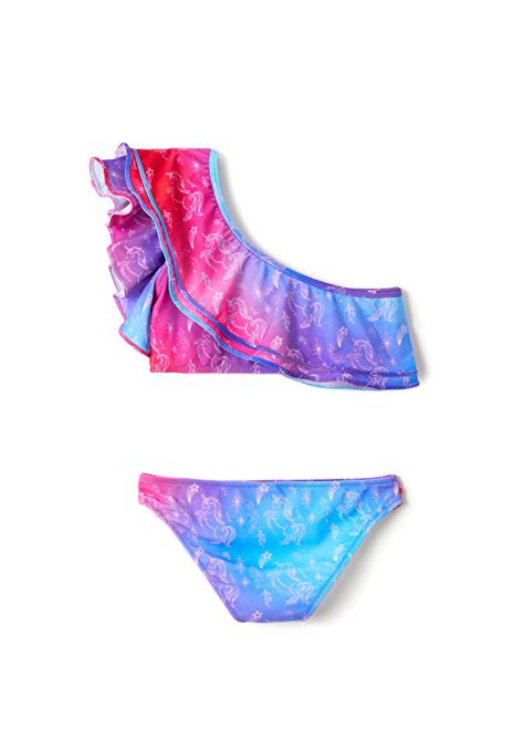 Miss Muse Magical Unicorn Çok Renkli Kız Çocuk Bikini Takımı Çok Renkli