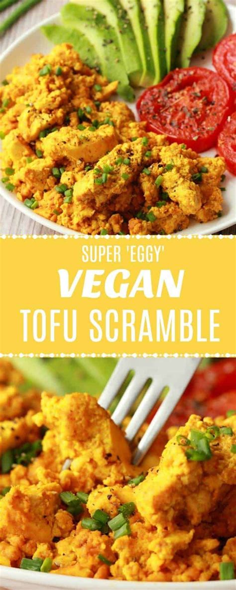 High Protein And Super Eggy Vegan Tofu Scramble This Hearty And Satisfying Vegan Breakfast Is