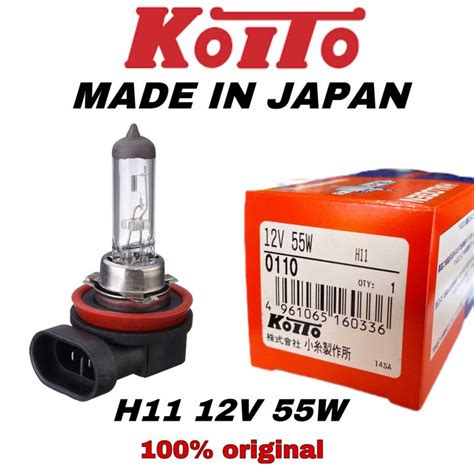 KOITO H11 12/55w japan halogen bulb Toyota 1pcs | Daraz.lk