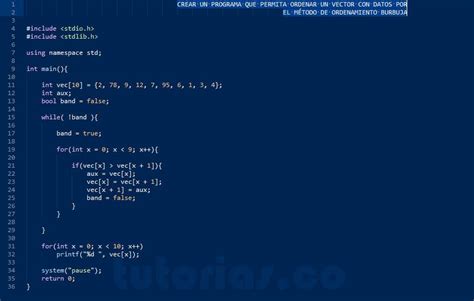 Ciclo While Turbo C Metodo De Ordenamiento Burbuja Tutorias Co