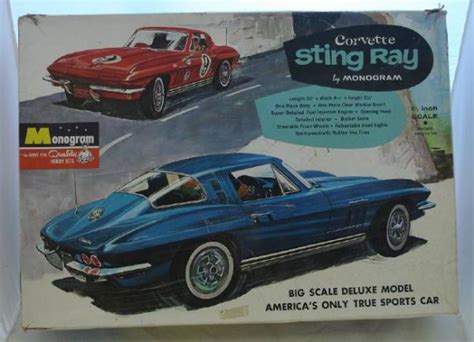 Corvette Sting Ray Monogram Th Scale Model Kit Lot