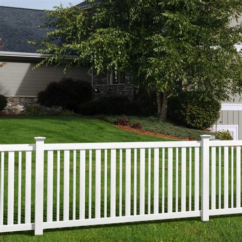 Shop Outdoor Essentials 4’ x 8’ Pro Series Evanston Vinyl Fence ...